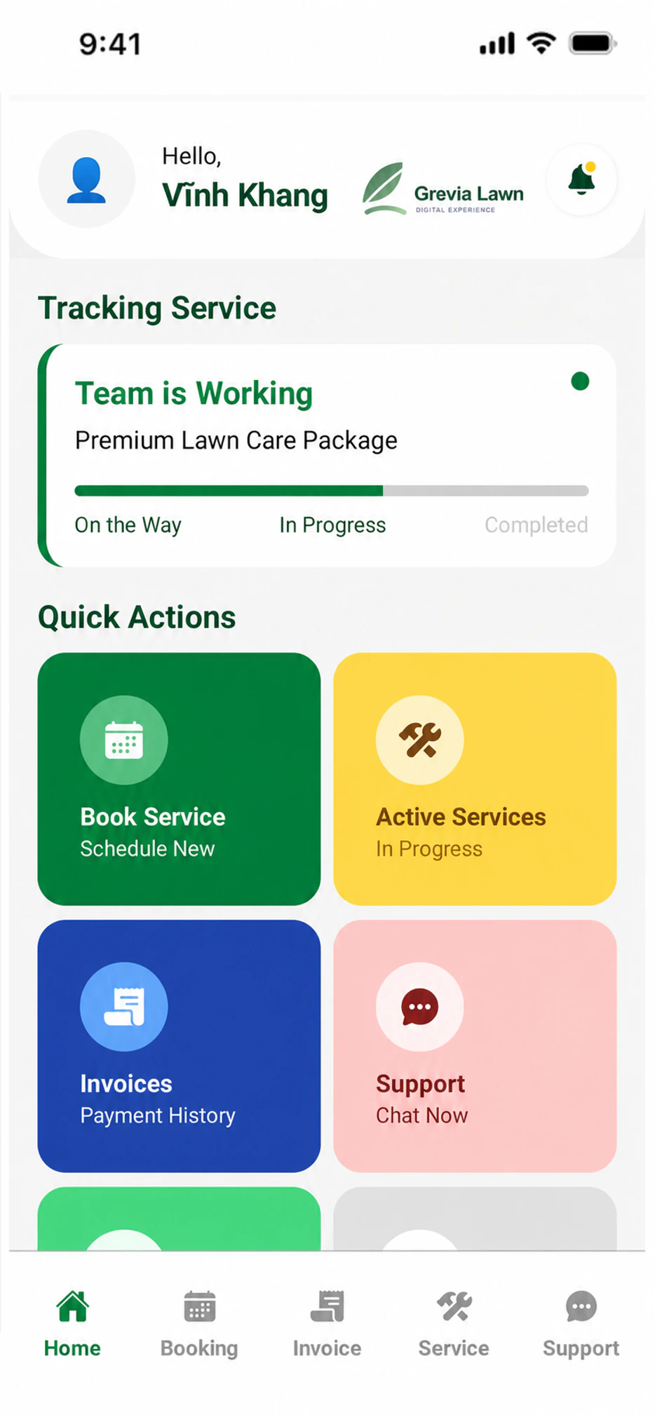 Giao diện app Nivora Connect góc trái xa