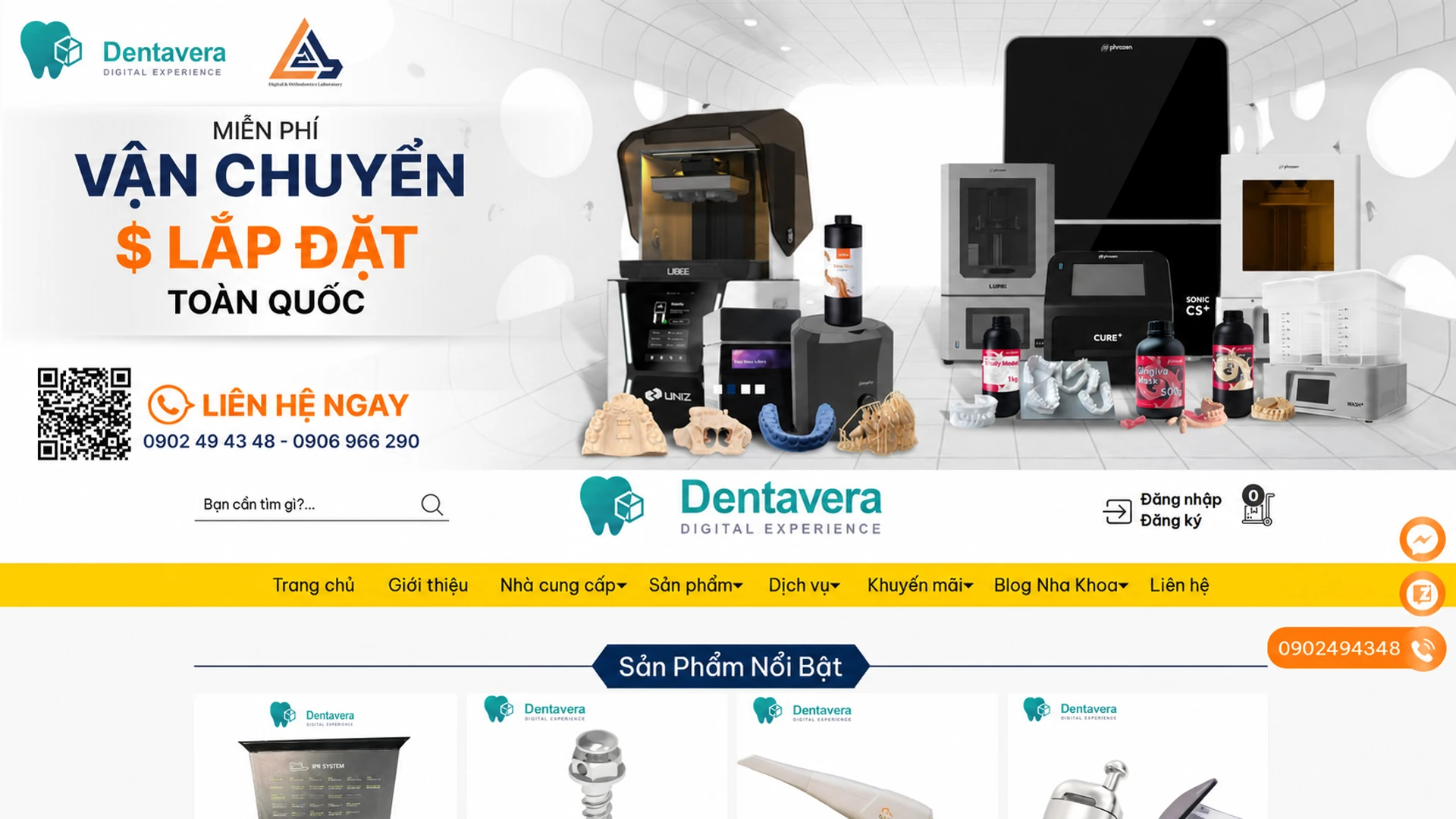 Giao diện website chuyên nghiệp - SoftBuild Giao diện website dự án mẫu 1 - Thiết kế bởi SoftBuild