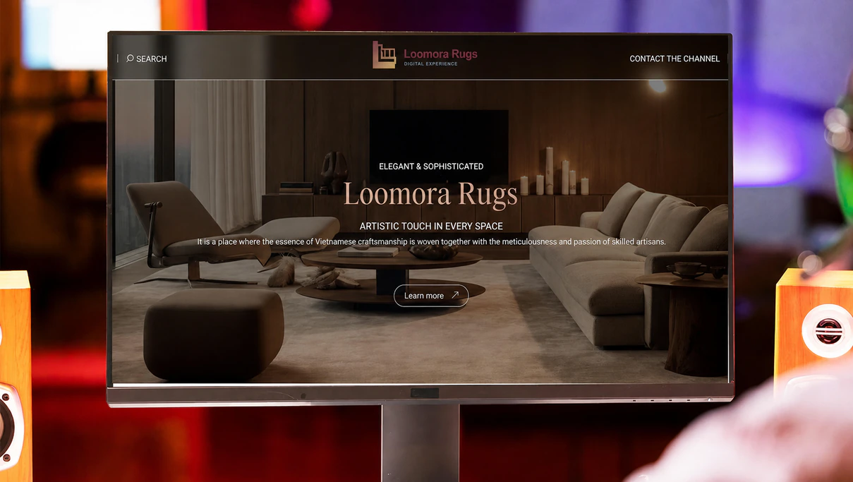 Giao diện trang chủ Loomora Rugs – Case study Giao diện trang chủ Loomora Rugs – Case study