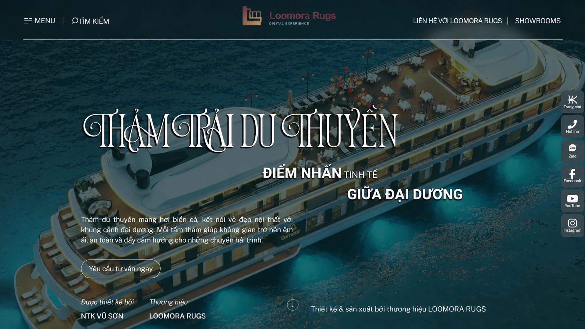 Giao diện website dự án mẫu 2 - Thiết kế bởi SoftBuild