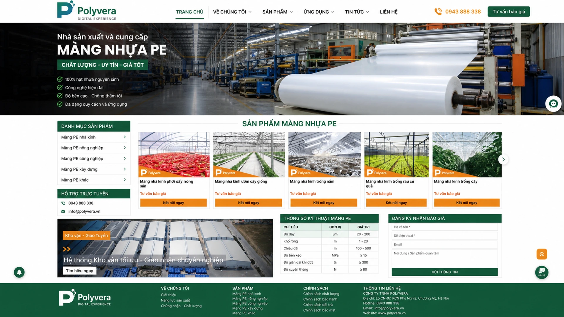 Giao diện website chuyên nghiệp - SoftBuild Giao diện website dự án mẫu 2 - Thiết kế bởi SoftBuild
